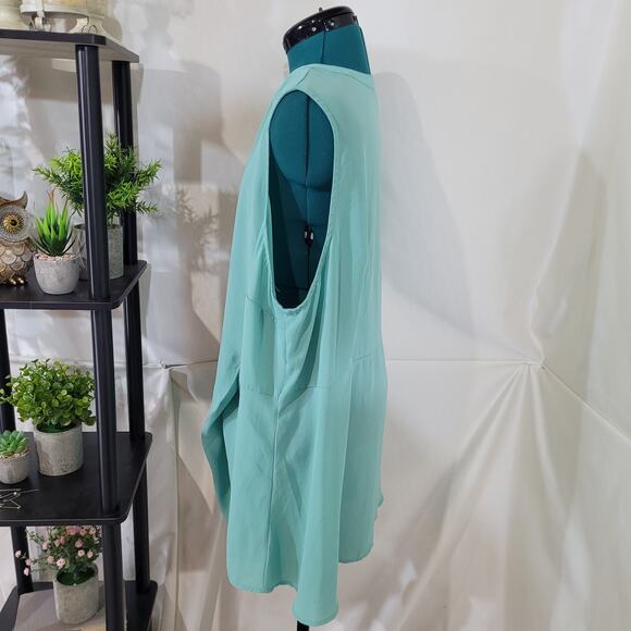 Torrid Peplum Georgette Button-Front Tie-Front Blouse - Size 3X - Picture 4 of 11